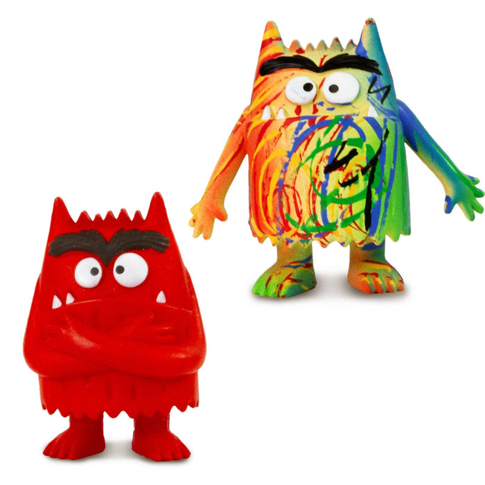 The Color Monster Set of 4 Figurines w/ Multicolor Monster