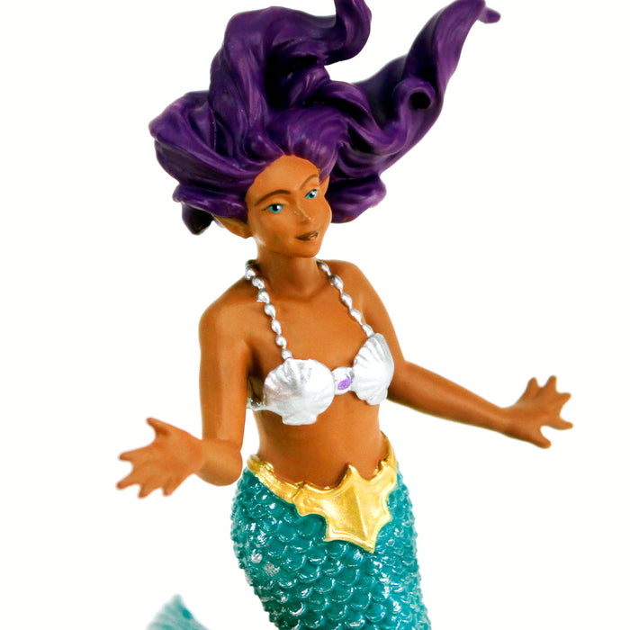 Purple-haired Mermaid Toy Figure