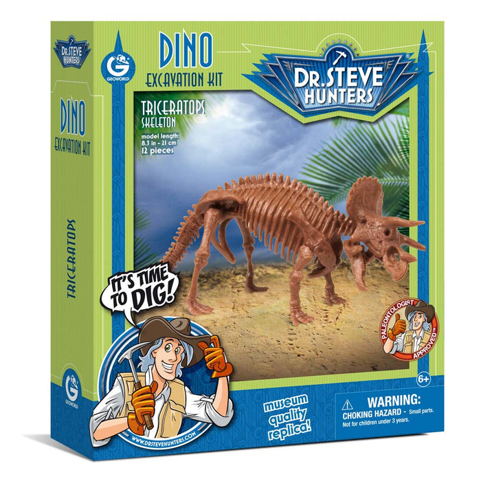 GEOWorld Dino Excavation Kit - Triceratops Skeleton