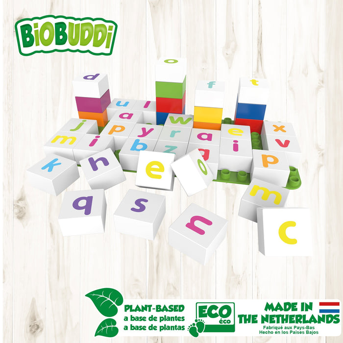42 pcs BiOBUDDi Education - Lowercase Letters Building Blocks Set - Safari Ltd¬Æ